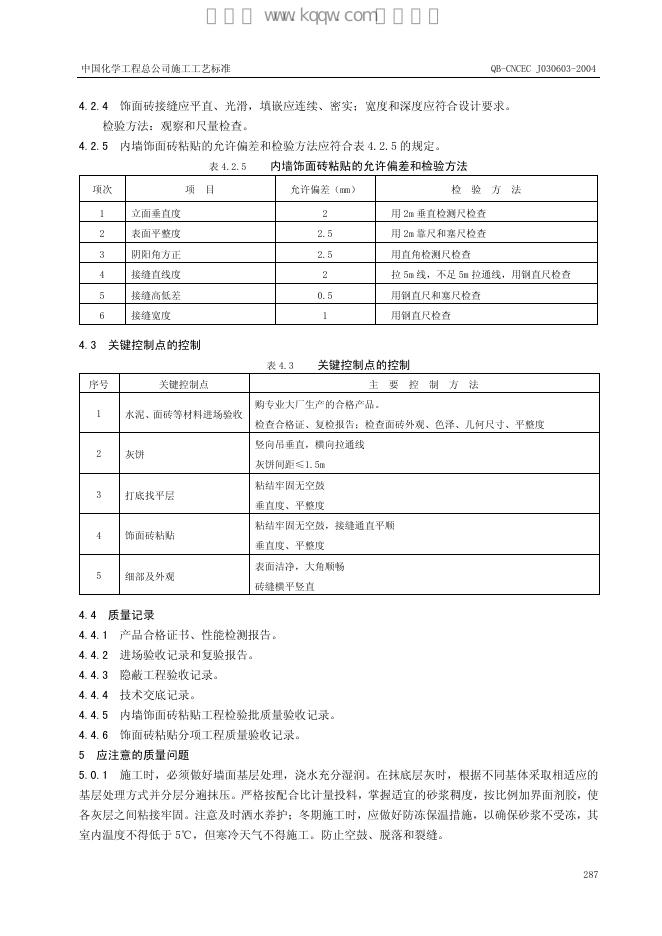 QB-CNCEC J030603-2004 标准预览