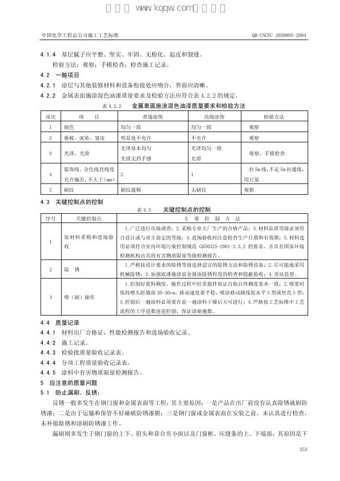 QB-CNCEC J030805-2004 标准预览