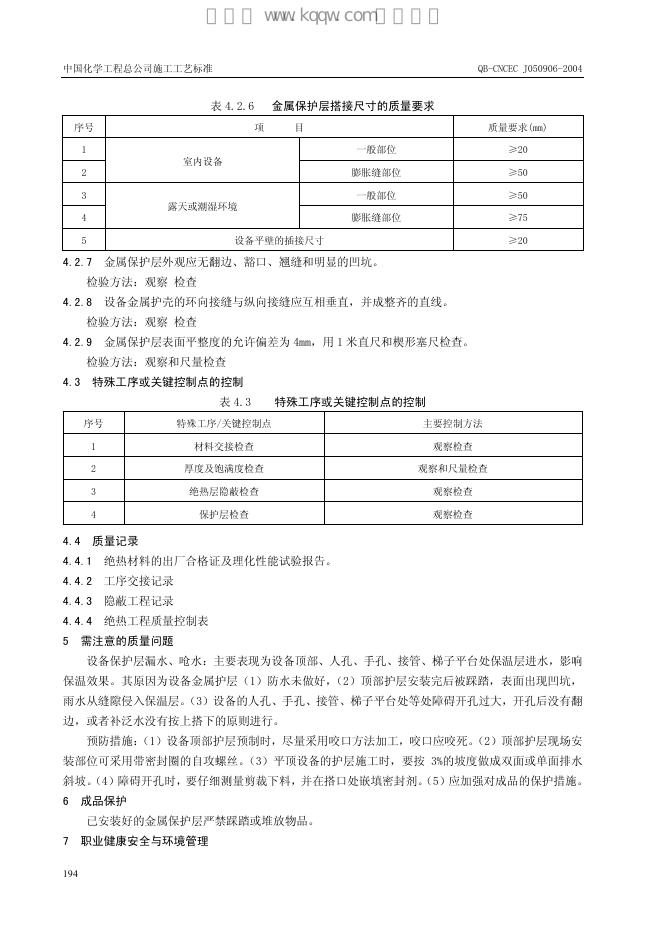 QB-CNCEC J050906-2004 标准预览