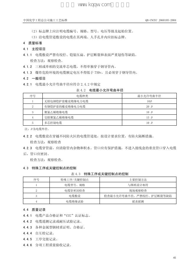 QB-CNCEC J060105-2004 标准预览