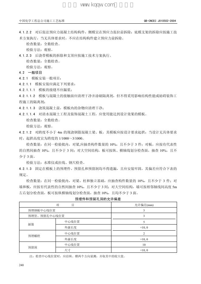 QB-CNCEC J010502-2004 标准预览