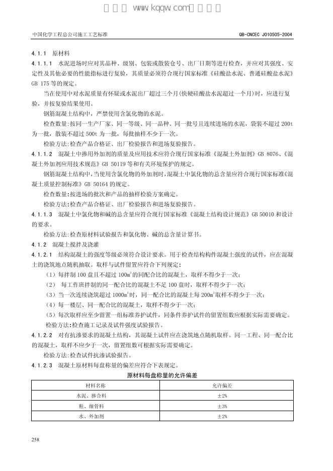 QB-CNCEC J010505-2004 标准预览