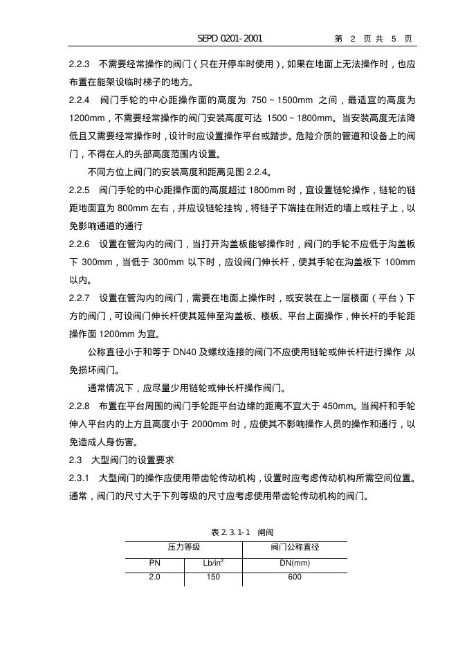 SEPD 0201-2001 标准预览