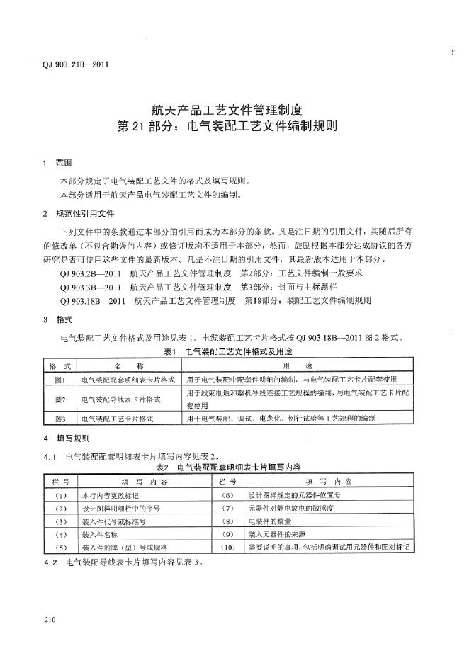 QJ 903.21B-2011 标准预览