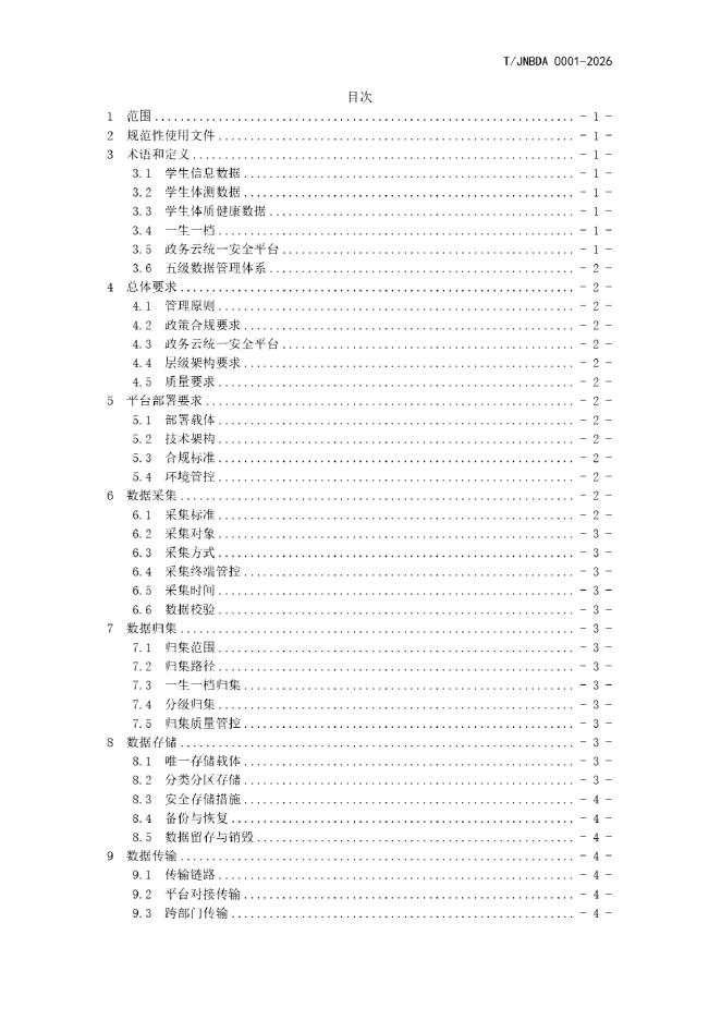 T/JNBDA 0001-2026 标准预览