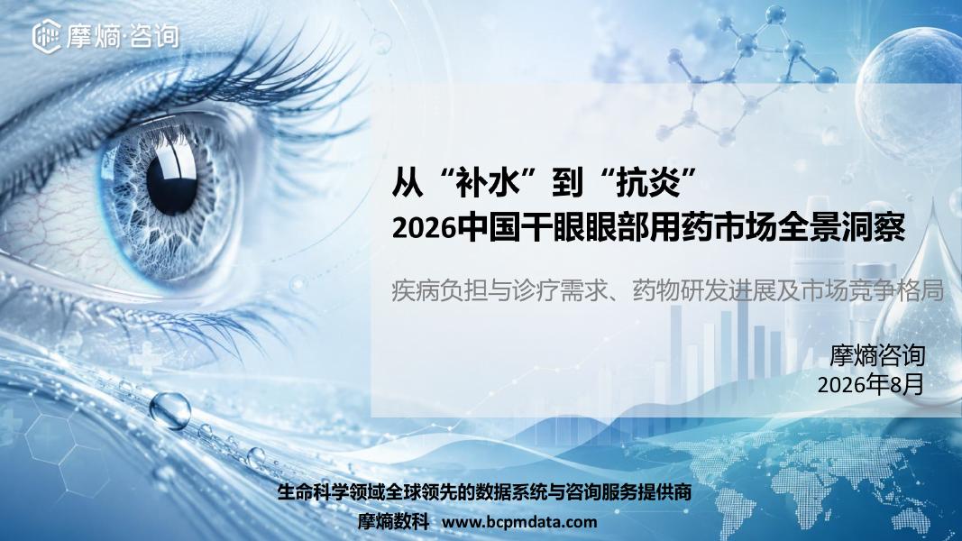 摩熵咨询：2026年中国干眼眼部用药市场全景洞察海报