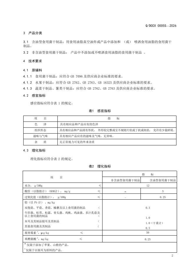 Q/DCCX 0005S-2026 标准预览