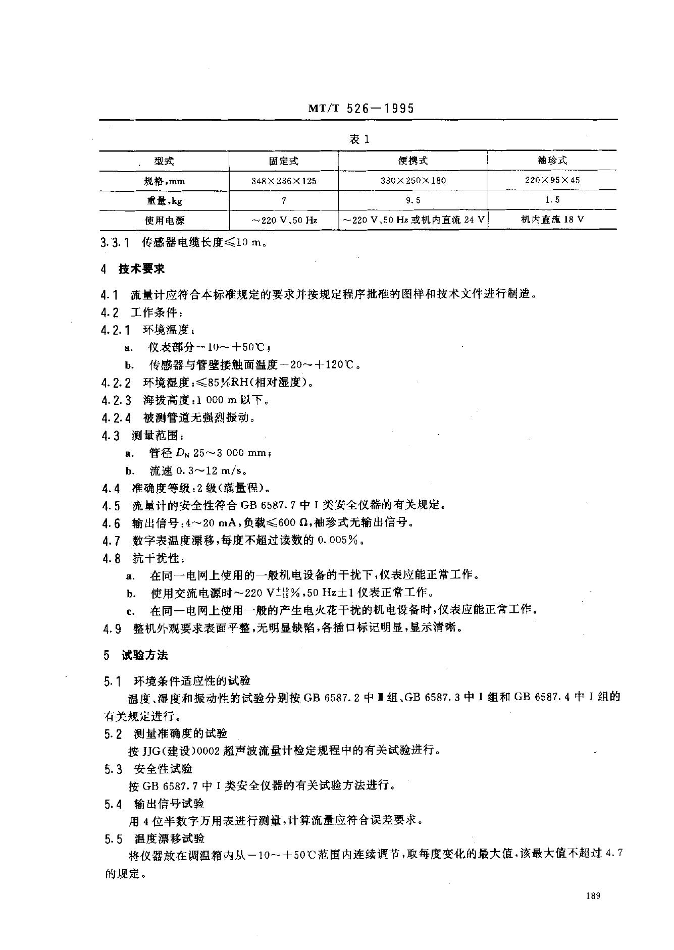 KA/T 526-1995 标准预览
