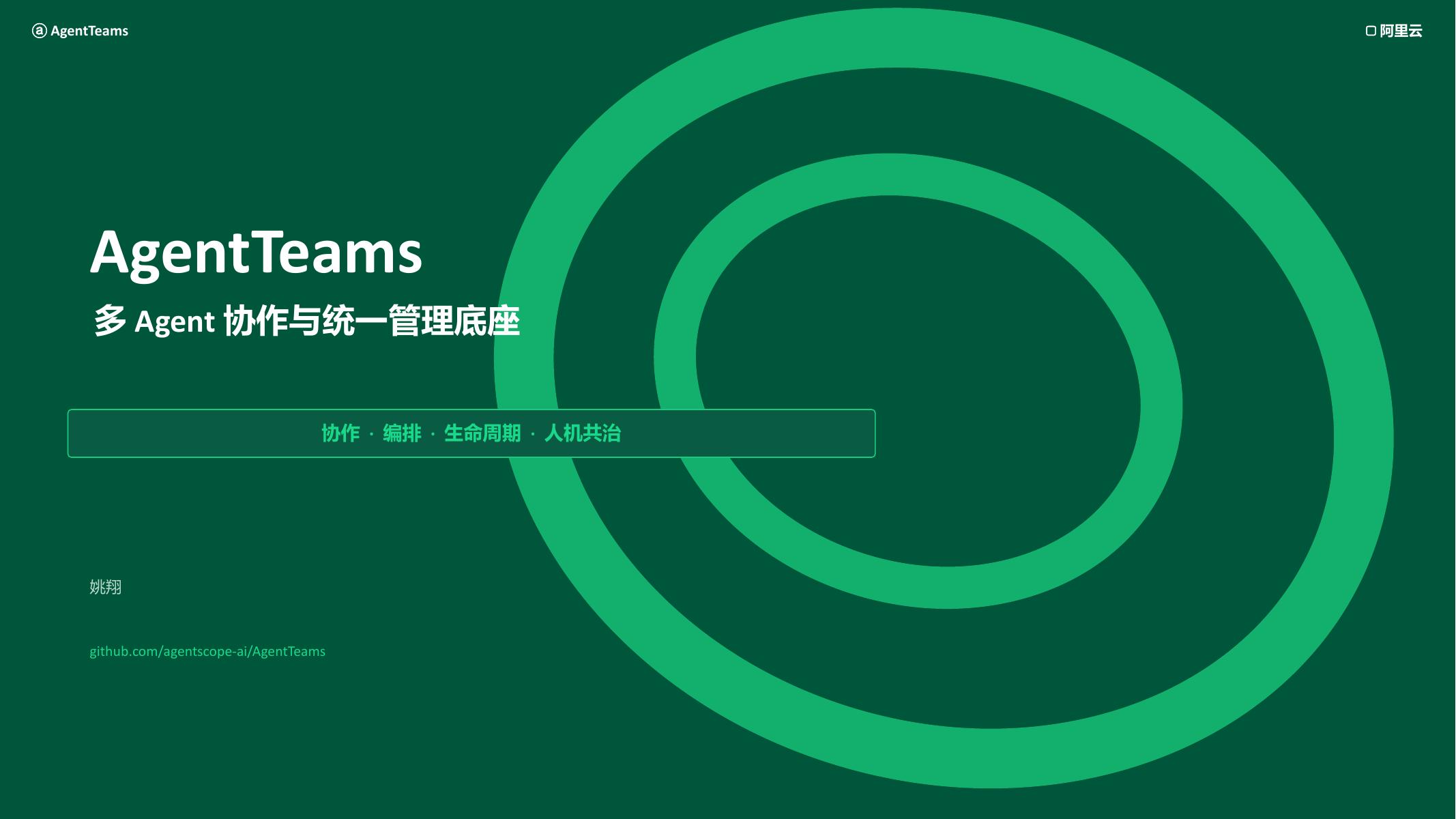 AgentTeams：智能体构建与进化Agent开源开发者沙龙海报