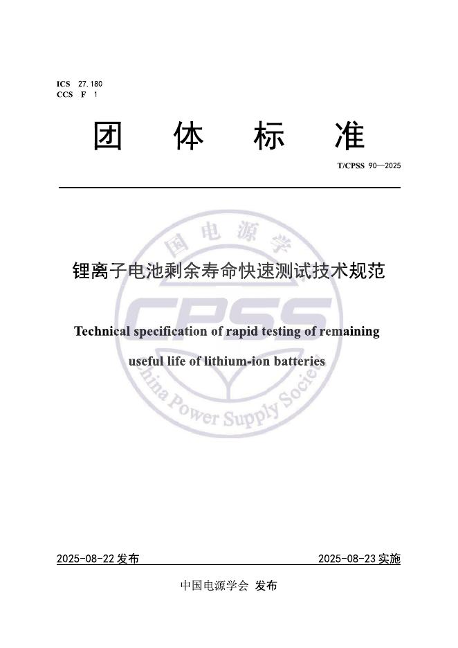 T/CPSS 90-2025 标准预览