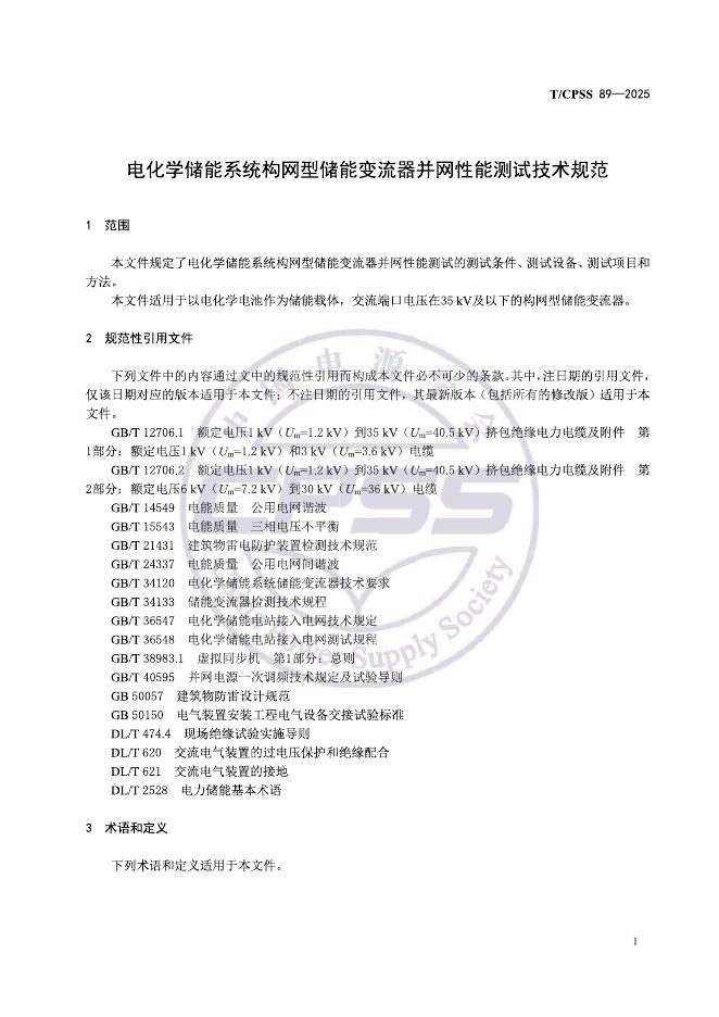T/CPSS 89-2025 标准预览