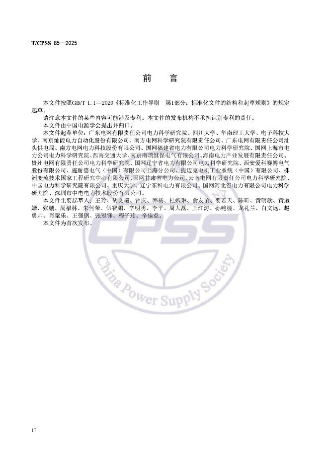 T/CPSS 85-2025 标准预览