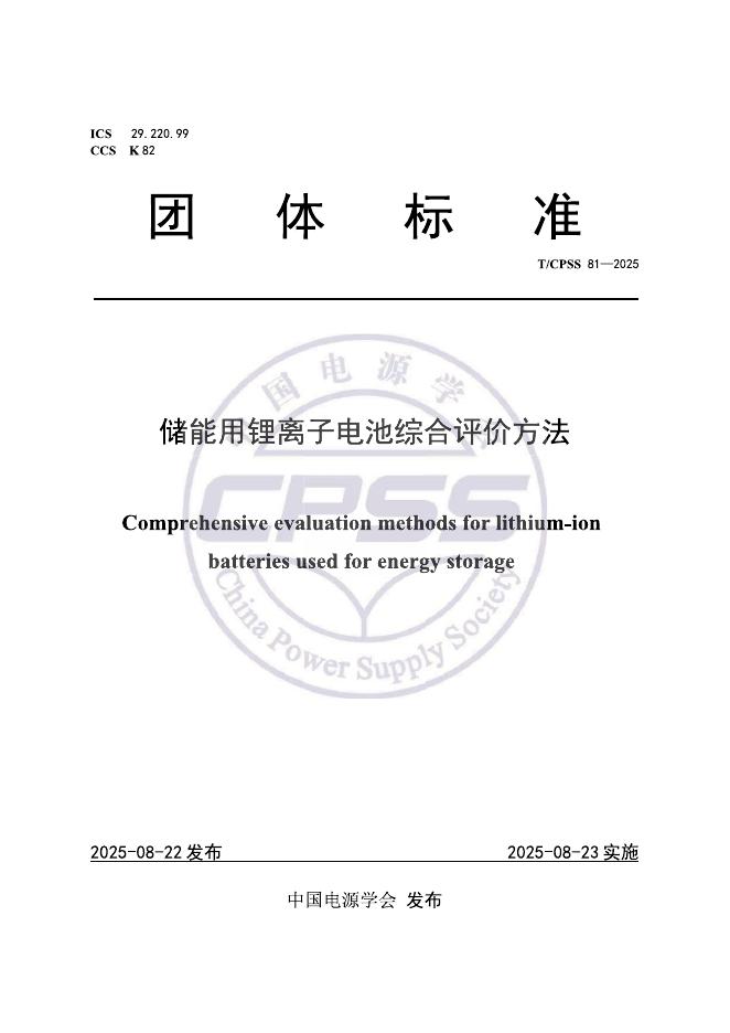T/CPSS 81-2025 标准预览
