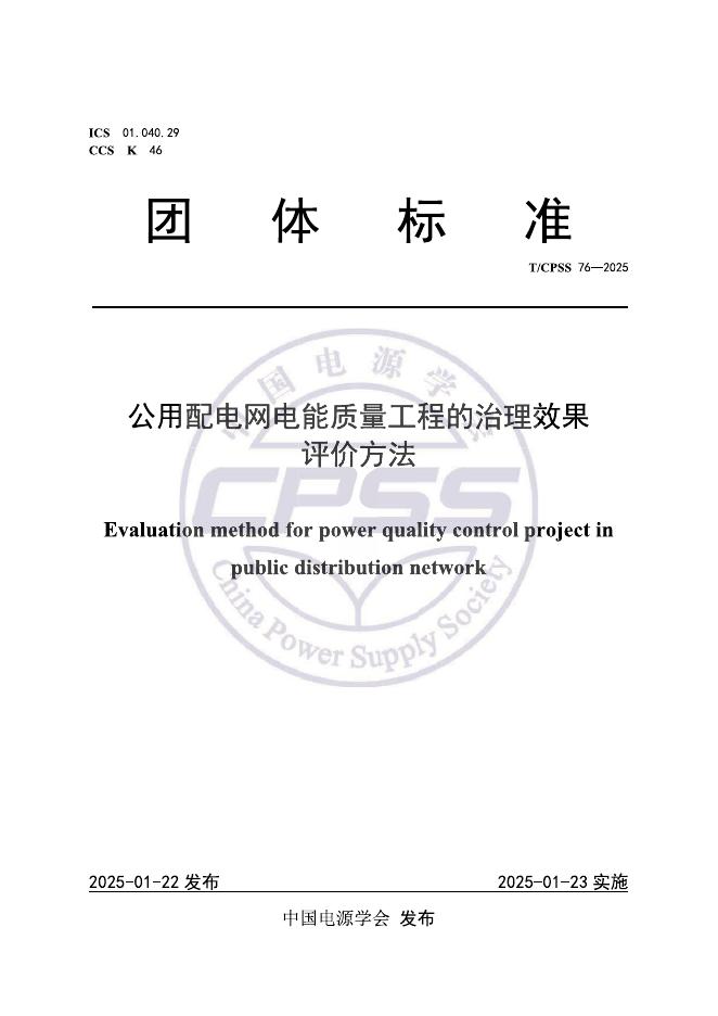 T/CPSS 76-2025 标准预览
