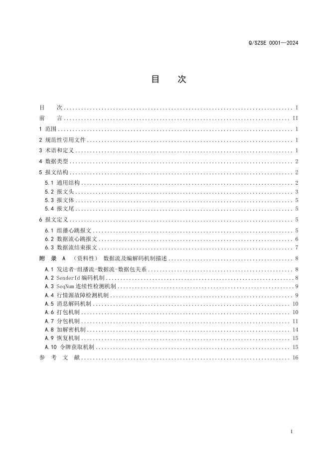 Q/SZSE 0001-2024 标准预览