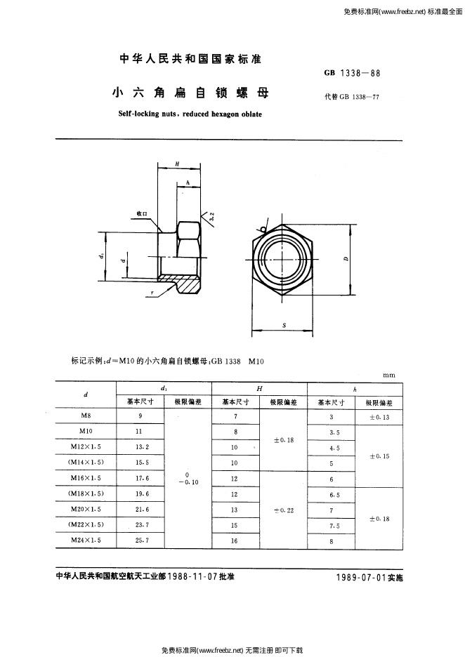 GB/T 1338-1988 标准预览