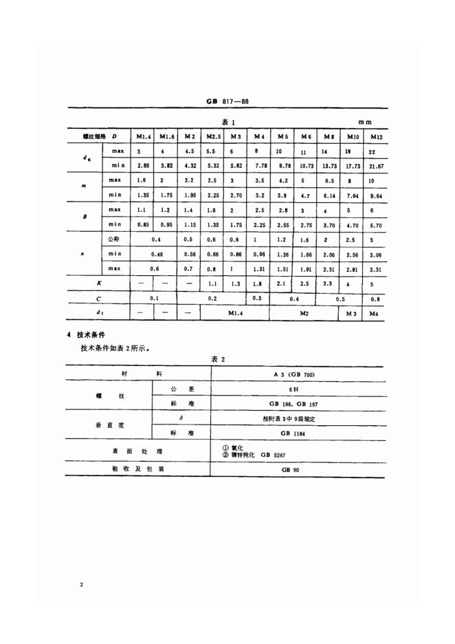 GB/T 817-1988 标准预览