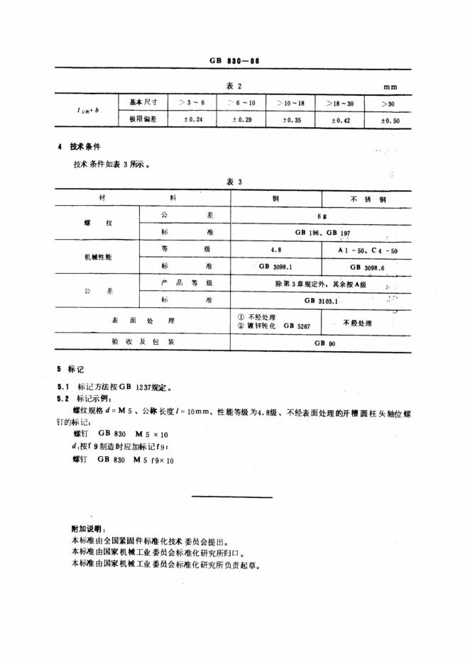 GB/T 830-1988 标准预览