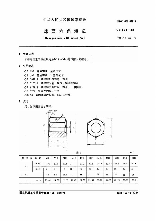 GB/T 804-1988 标准预览