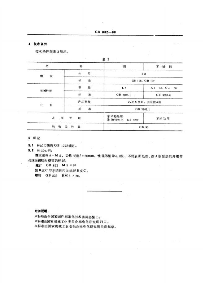 GB/T 832-1988 标准预览