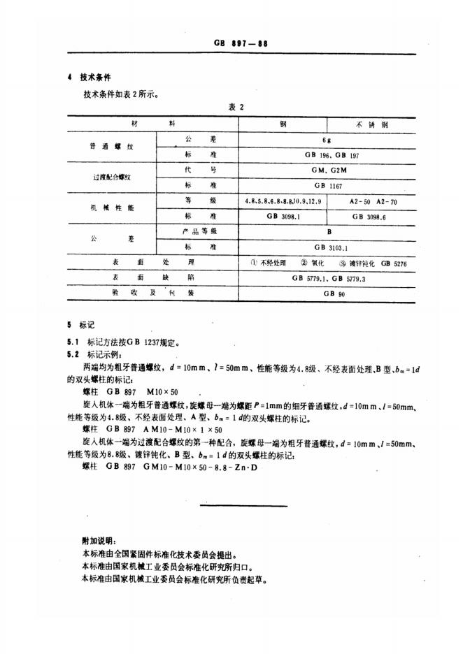 GB/T 897-1988 标准预览