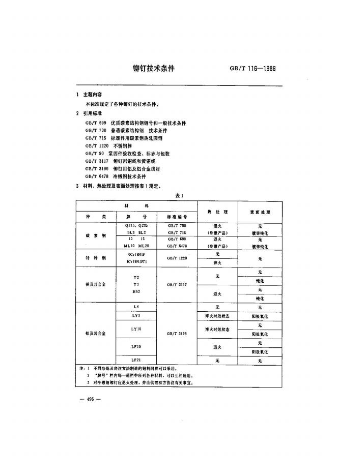 GB/T 116-1986 标准预览