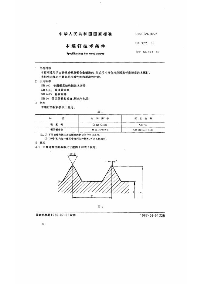 GB/T 922-1986 标准预览