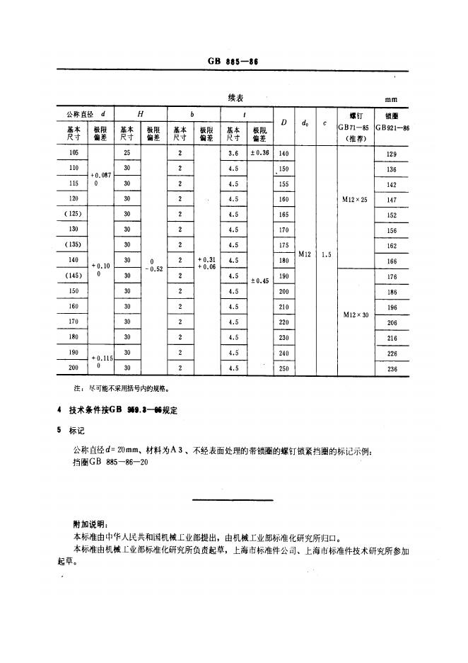 GB/T 885-1986 标准预览