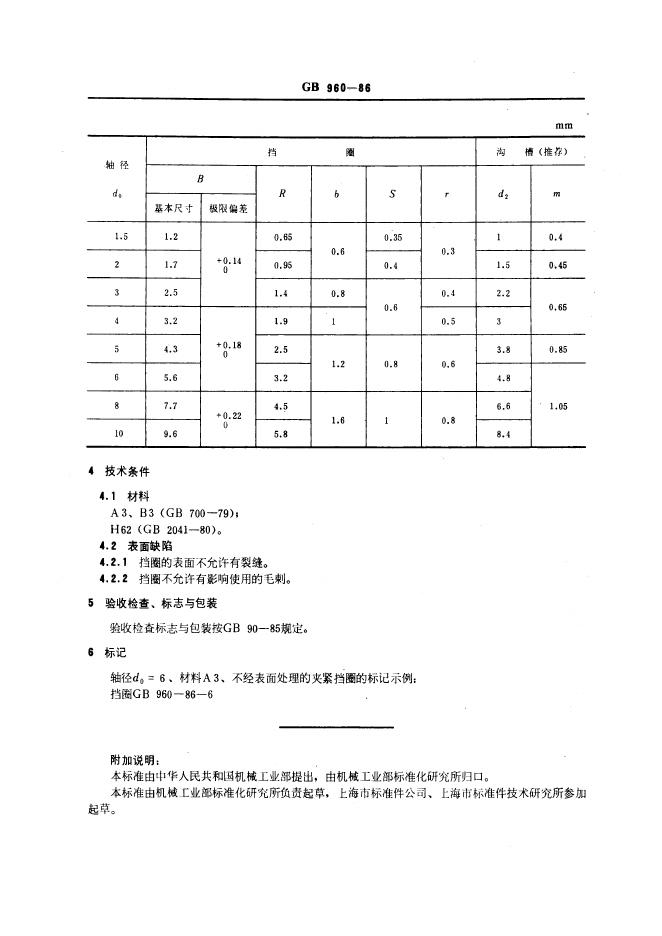 GB/T 960-1986 标准预览