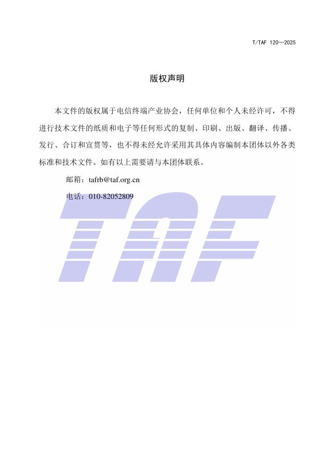 T/TAF 120-2025 标准预览