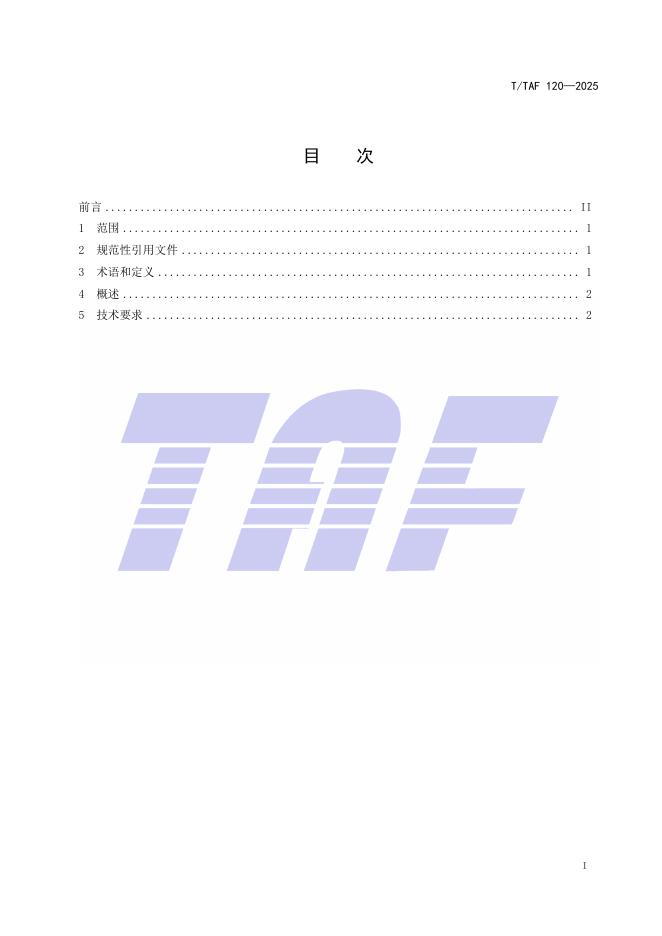 T/TAF 120-2025 标准预览