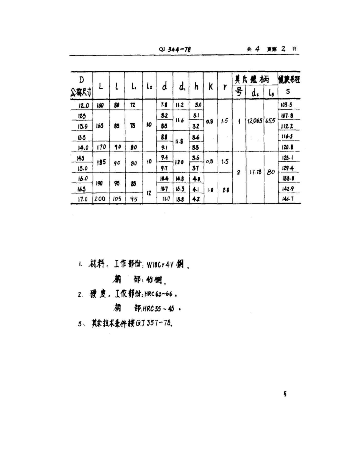QJ 344-1978 标准预览