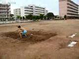 立定三级跳远教学示范