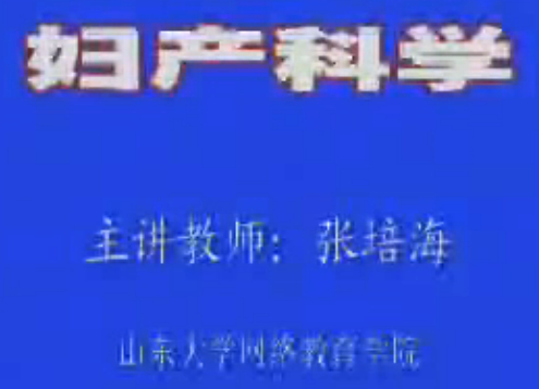 妇产科教学 山东大学医学课程