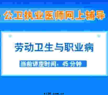 公卫执业医师《劳动卫生与职业病》视频辅导（2010年最新）