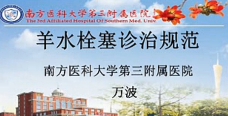 羊水栓塞诊治规范专家讲座(南方医大三附院)