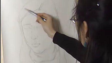 中国美术学院教授女青年头像（精品）