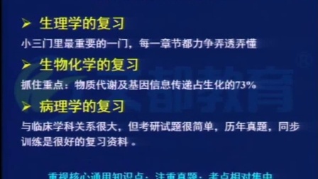 2016考研西医综合春季基础班生理学外科学