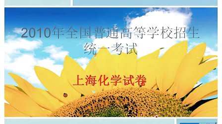 2010上海高中化学高考