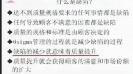 【何晓群】六西格玛与竞争战略