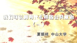 我们可以拥有什么样的公共政治