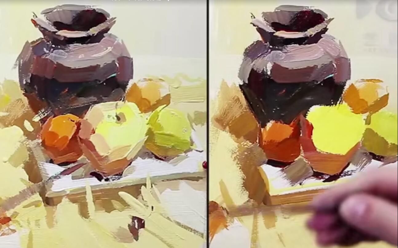 水粉画速成绝技画法教学视频