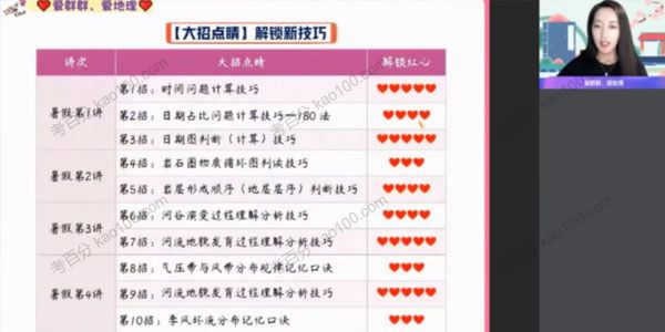 高二地理2021年暑假班