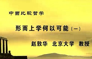 中西比较哲学视频教程 赵敦华 25讲 北京大学