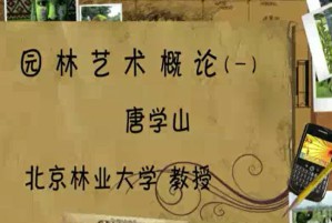 园林艺术概论视频教程 唐学山 58讲 北京林业大学