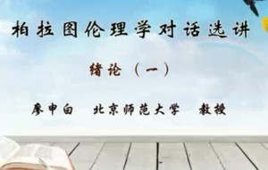 柏拉图伦理学对话选讲视频教程 廖申白 46讲 北京师范大学