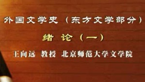 外国文学史（东方文学部分）视频教程 王向远 126讲 北京师范大学