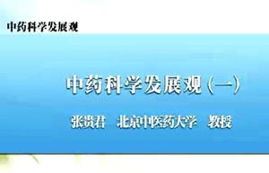 中药科学发展观视频教程 张贵君 4讲 北京中医药大学