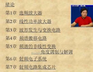 射频模拟电路视频教程 杨玉梅 46讲 电子科技大学
