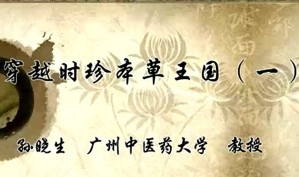 穿越时珍本草王国视频教程 孙晓生 4讲 广州中医药大学